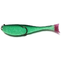 Поролоновая рыбка КОНТАКТ двойник 12 см (10 шт.) цв. зелено-черный