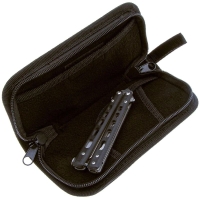 Нож с фиксированным клинком BOKER Balisong сталь 440C рукоять Стеклотекстолит G10 цв. Черный превью 2