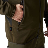 Толстовка HARKILA Deer Stalker fleece hoodie цвет Willow green / Shadow brown превью 5