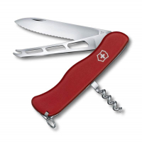 Нож VICTORINOX Cheese Knife 111мм 6 функций цв. красный