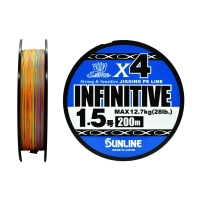 Плетенка SUNLINE Infinitive X4 200м 200 м цв. многоцветный #2