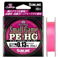 Плетенка SUNLINE New Small Game PE HG 150 м цв. розовый 0,128 мм