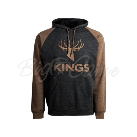 Толстовка KING'S Logo Triblend Fleece Hoodie цвет Charcoal / Tan фото 1