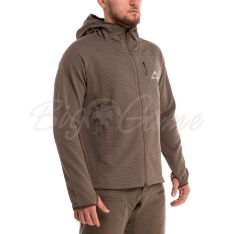 Толстовка SKRE Grid Lite Jacket цвет Earth Brown фото 3