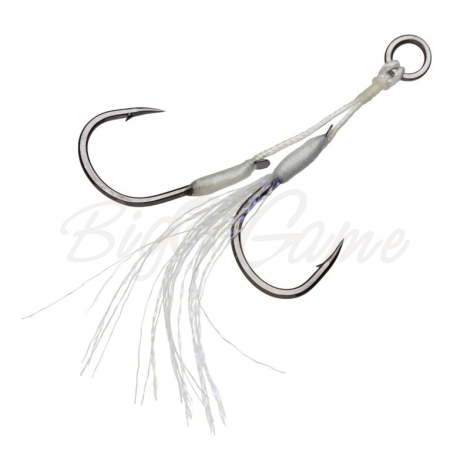 Крючок двойной HEARTY RISE Micro Jigging Glitter Assist Hook № S (2 шт.) фото 1