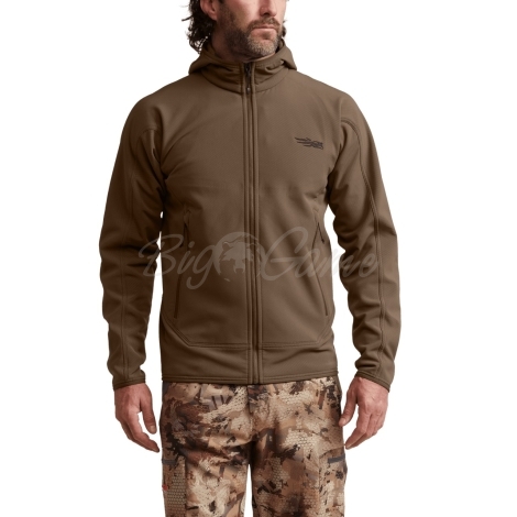 Толстовка SITKA Alpha Fleece Hooded Jacket цвет Cattail Brown фото 6