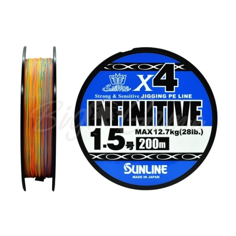 Плетенка SUNLINE Infinitive X4 200м 200 м цв. многоцветный #2 фото 1
