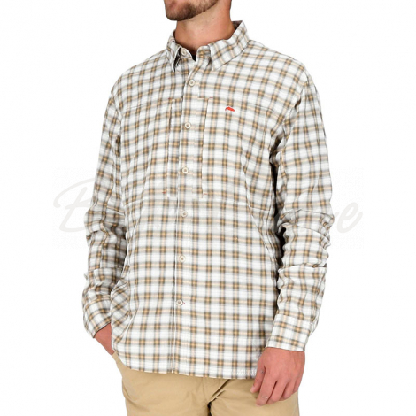 Рубашка SIMMS Bugstopper LS Shirt цвет Plaid Cork Plaid фото 4