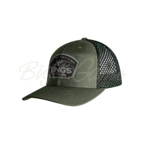 Бейсболка KING'S Tracks Patch Hat цвет Olive / Black фото 1