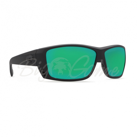 Очки поляризационные COSTA DEL MAR Cat Cay 580P р. L цв. Blackout цв. ст. Green Mirror фото 1