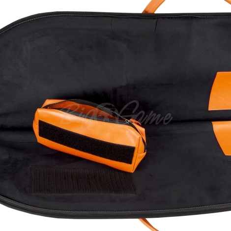 Чехол для карабина с оптикой HUNTINGHORN 027 кожа цвет Оранжевый / Черный     фото 2