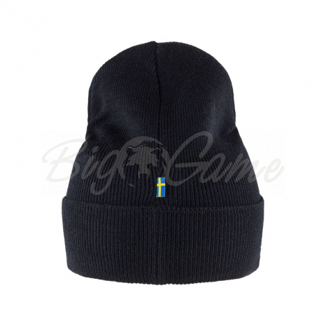 Шапка FJALLRAVEN Classic Knit Hat цв. 555 Dark Navy фото 4