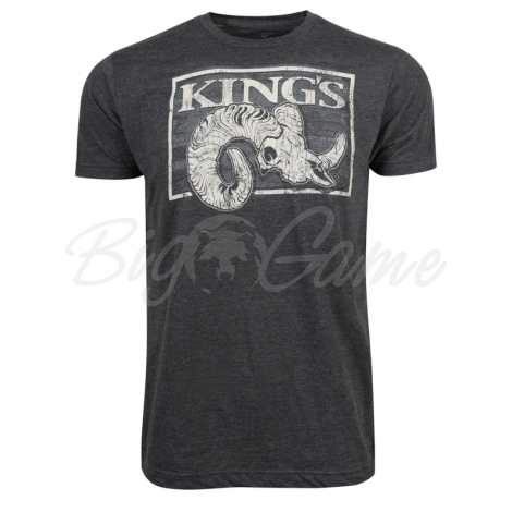 Футболка KING'S Ram Skull Tee цвет Heather Graphite фото 1