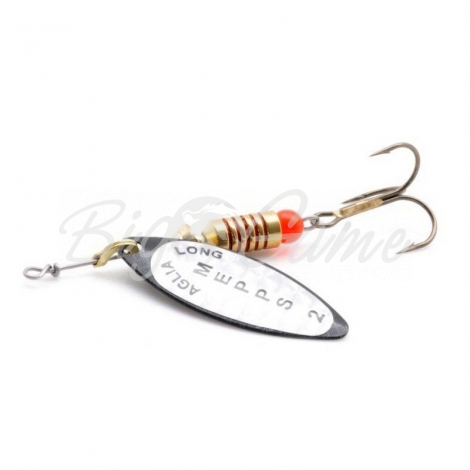 Блесна вращающаяся MEPPS old Aglia Long Rainbow № 4 цв. Black фото 1