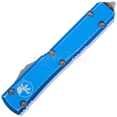 Нож автоматический MICROTECH Ultratech S/E сталь М390 рукоять Алюминий 6061-T6 цв. Синий фото 3
