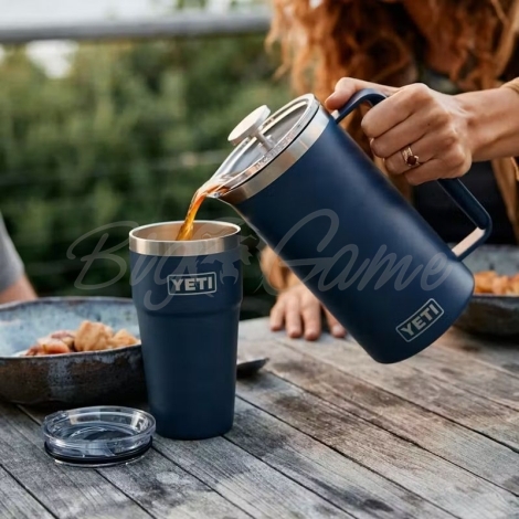 Термостакан YETI Rambler Stackable Cup w/Magslider Lid 591 цвет Navy фото 2