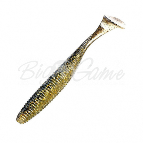 Виброхвост JACKALL Rhythm Wave 5,8" (4 шт.) цв. gold & black shad фото 1