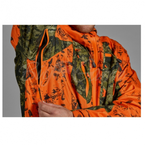 Куртка SEELAND Vantage jacket цвет InVis green / InVis orange blaze фото 9