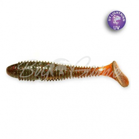 Виброхвост CRAZY FISH Vibro Fat 2,7" (5 шт.) зап. чеснок, код цв. 10 фото 1