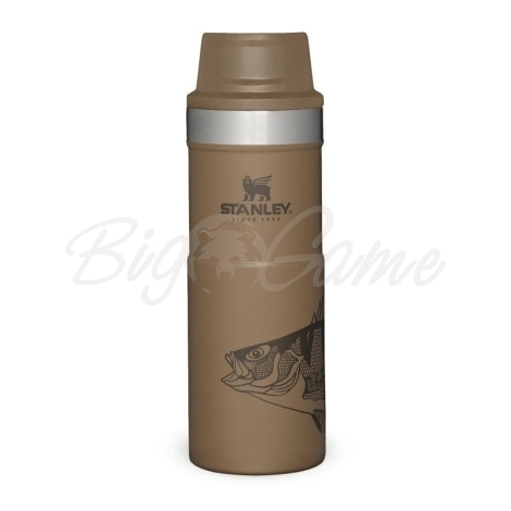 Термокружка STANLEY Classic The Trigger Action Travel Mug цвет Коричневый фото 1