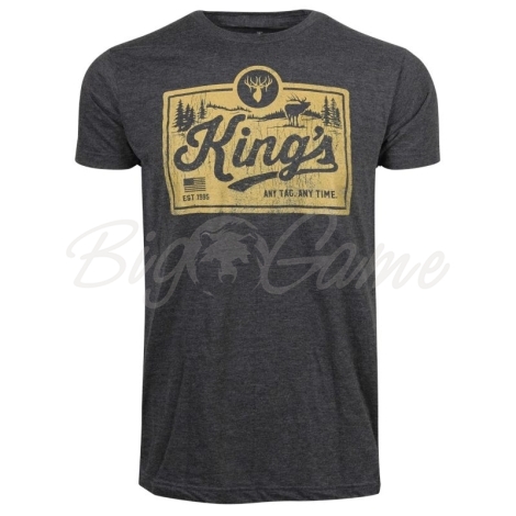 Футболка KING'S Label Tee цвет Heather Graphite фото 6