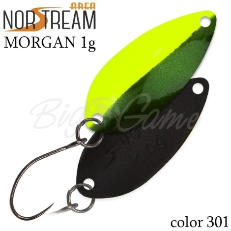 Блесна колеблющаяся NORSTREAM MORGAN 1,7 г код цв. 301 фото 1