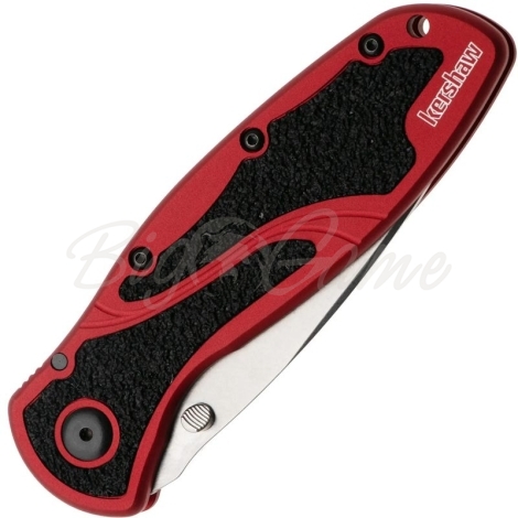 Нож складной полуавтоматический KERSHAW Blur 14C28N рукоять Алюминий цв. Красный фото 2