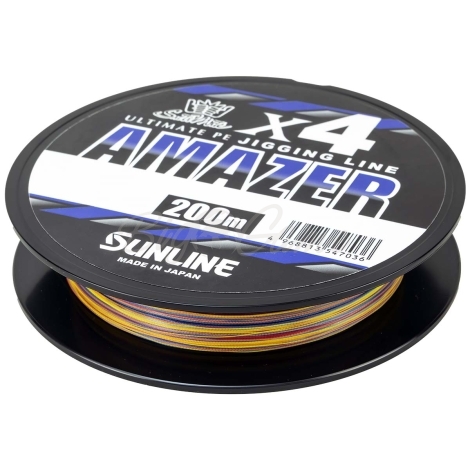 Плетенка SUNLINE Amazer X4 200 м цв. Многоцветный #1 фото 2