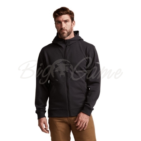 Толстовка SITKA Essential Full Zip Hoody цвет Black фото 9