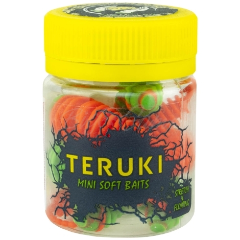 Слаг TERUKI Costa 6,5 см (6 шт.) зап. сыр цв. Green/Orange фото 3