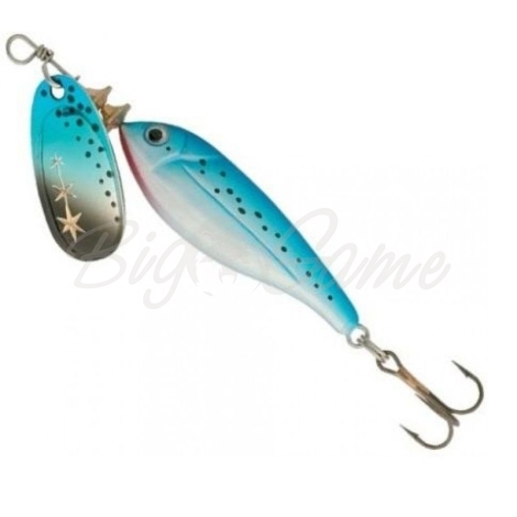 Блесна вращающаяся BLUE FOX Minnow Super Vibrax № 4 18 г код цв. SB фото 1