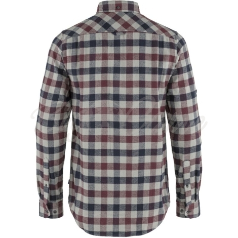 Рубашка FJALLRAVEN Skog Shirt M цвет Dark Garnet-Fog фото 2