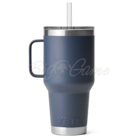 Термокружка YETI Rambler Straw Mug 994 цвет Navy фото 3