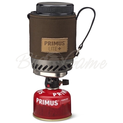 Комплект PRIMUS Lite Plus Dark Olive Piezo горелка с кастрюлей 0,5 л фото 1