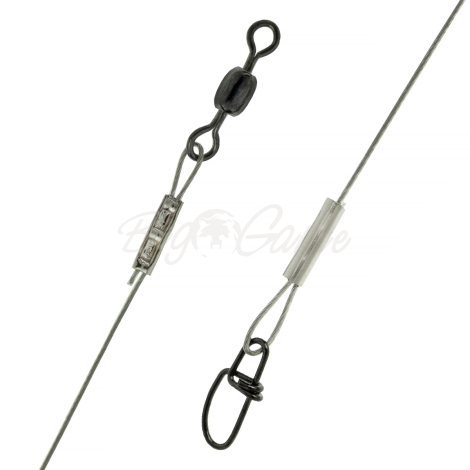 Поводок NORSTREAM нерж. ст. в нейлоне 1X7 10 lb crane №8 nice №0 15см (10 шт.) фото 2