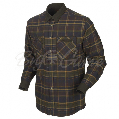 Рубашка HARKILA Pajala Shirt цвет Mellow Brown Check фото 1