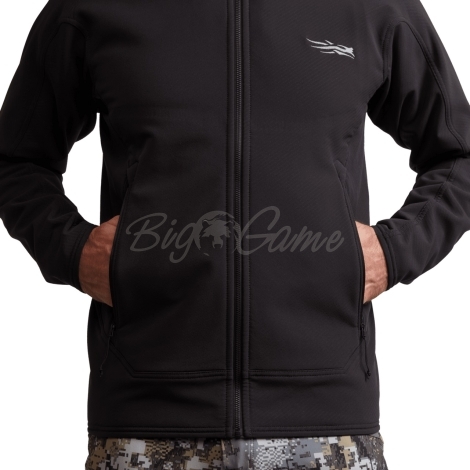 Толстовка SITKA Alpha Fleece Hooded Jacket цвет Black фото 2