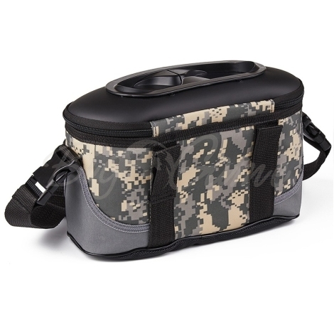 Сумка для рыбы HIGASHI Live bait box 4,5 л цвет Digital Camo фото 2