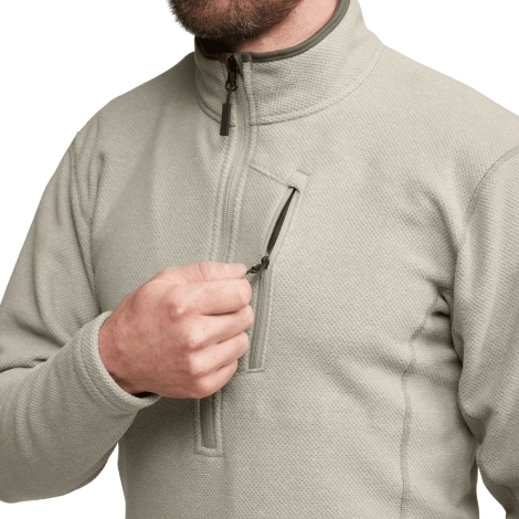 Толстовка SITKA Snowcrest Half-Zip Fleece Pullover цвет Oak Heather фото 4