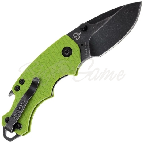 Нож складной автоматический KERSHAW Shuffle сталь 8Cr13MoV рукоять Термопластик GRN цв. Лайм фото 3