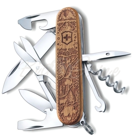 Нож VICTORINOX Climber Wood Swiss Spirit SE2021 91мм 12функций дерево (в подарочной уп.) фото 1