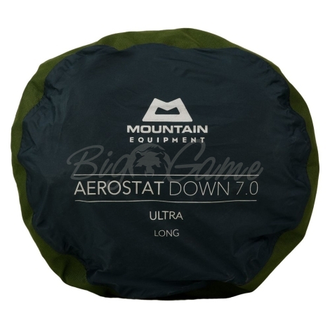 Коврик надувной MOUNTAIN EQUIPMENT Aerostat Down 7.0 Ultra Mat цвет Hunt Green фото 2