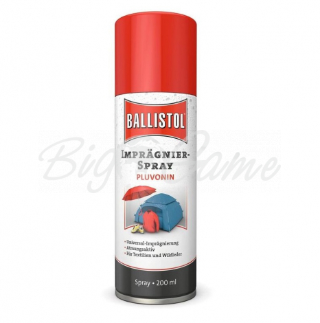 Пропитка для одежды и обуви BALLISTOL Pluvonin spray водоотталкивающее фото 1