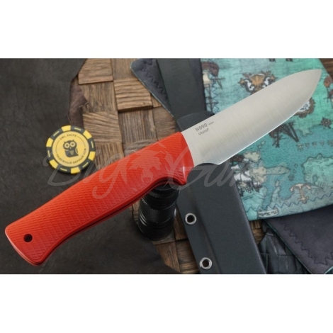 Нож OWL KNIFE Ulula сталь N690 рукоять G10 Красная фото 6