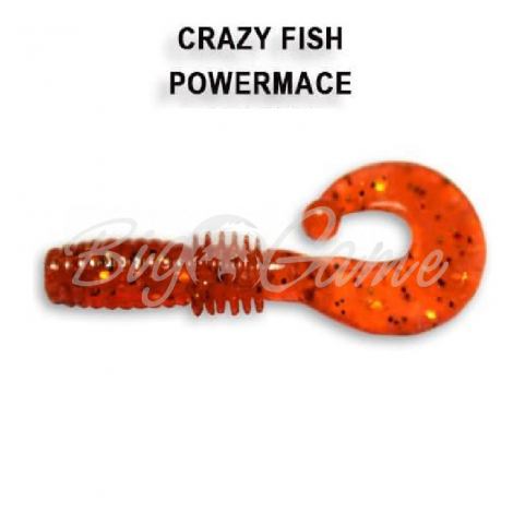 Твистер CRAZY FISH Power Mace 1,6" (8 шт.) зап. кальмар, код цв. 4 фото 1