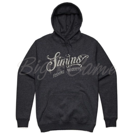 Толстовка SIMMS Lager Script Hoody цвет Charcoal Heather фото 1