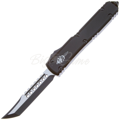 Нож автоматический MICROTECH Ultratech Hellhound клинок M390 рукоять алюминий 6061-T6 цв. Black фото 1