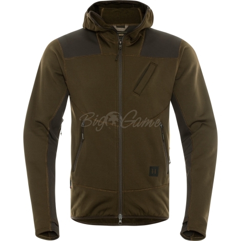 Толстовка HARKILA Deer Stalker fleece hoodie цвет Willow green / Shadow brown фото 1