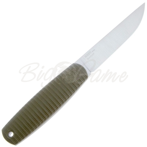 Нож с фиксированным клинком OWL KNIFE Ulula-S сталь Elmax рукоять стеклотекстолит G10 цв. Оливковый фото 4