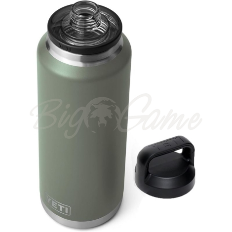 Термос YETI Rambler Bottle Chug Cap 1400 цвет Camp Green фото 3